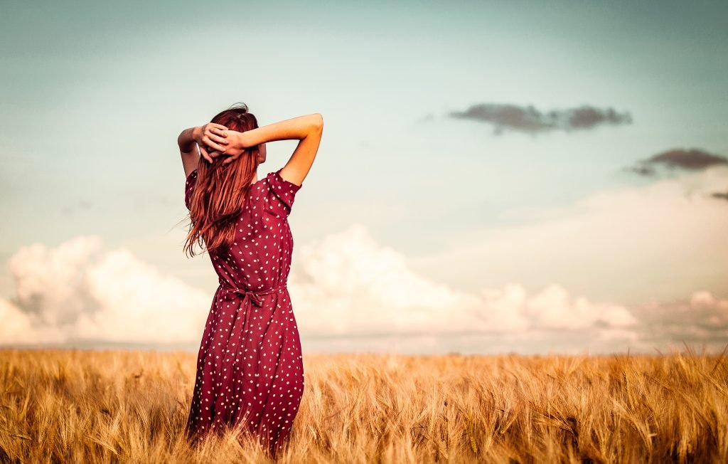 girl in fields