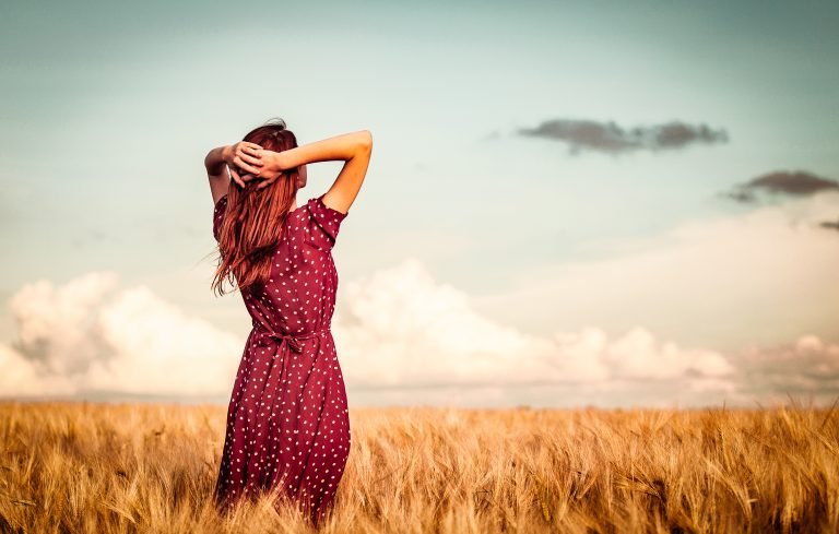 girl in fields
