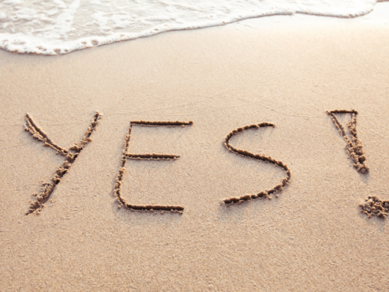 yes on sand
